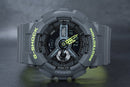 G shock Analog Digital Black & Green Belt Men's Watch For Man GA-110LN-8A )