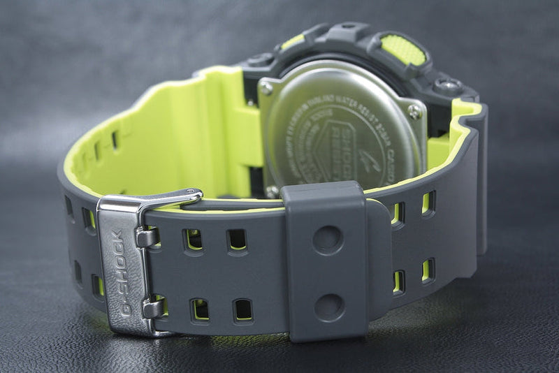 G shock Analog Digital Black & Green Belt Men's Watch For Man GA-110LN-8A )