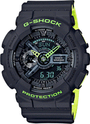 G shock Analog Digital Black & Green Belt Men's Watch For Man GA-110LN-8A )